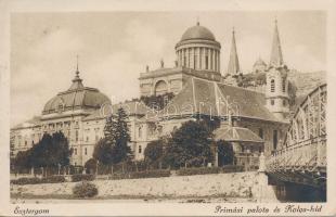 Esztergom Prímási palota, Kolos híd, Buzárovits Gusztáv kiadása (EB)