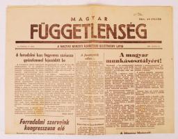 1956 A Magyar Függetlenség október 31-iki száma a forradalom híreivel