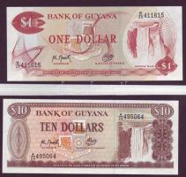 Guyana modern tétel 1$,5$,10$,20$ T:I