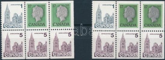 2 bélyegfüzetlap, 2 stam-booklet sheet