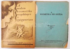 Wertheimer Ernő: A modern kozmetika receptkönyve és gyógyszertana. Bp., 1935, Neuwald Illés Utódai Könyvnyomda. (Benne: A kozmetika kis kátéja. Bp., 1934, Budapesti Kozmetikusok Ipartestülete.) Kiadói papírkötés, kopottas állapotban.