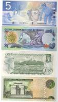 Kanada 1973. 1$ T:II, 2002. 5$ T:I, Cayman szigetek 2003. 1$ T:I, Dominikai Köztársaság 2003. 10P T:...