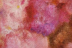 Szabolcsik Katalin: Hortenzia. Olaj, farost, jelzett, keretben, 60×60 cm