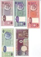Angola 5db klf bankjegy T:I + 1 db T:II