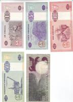 Angola 5db klf bankjegy T:I + 1 db T:II