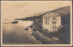 Abbazia, Hafen, neuen Kurhaus Schalk / port, sanatorium (EK)