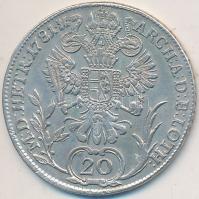 1781B 20Kr Ag "II. József" T:2,2-