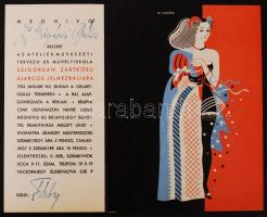 1934 Meghívó a Gellért Szállóba az Atelier Művészeti Tervező és Műhelyiskola báljára