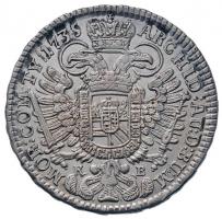 1735K-B 1/2 Tallér Ag "III. Károly" (14,36g) T:2
Unger II.: 1188, Huszár: 1613