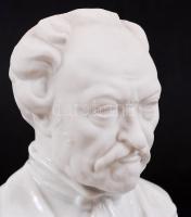 Herendi Erkel Ferenc mellszobor, fehér mázas, jelzett, hibátlan, m:22,5 cm