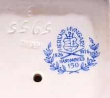 Herendi Kossuth mellszobor, fehér mázas, jelzett, hibátlan, m:21 cm