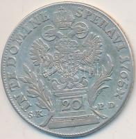 1765BP S.K.-P.D 20Kr Ag "Lotharingiai Ferenc" T:2-,3 
Huszár 1799, Unger III.:1290.c