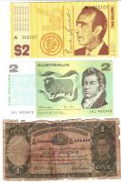 Ausztrália 1942. 1$ T:IV, 1979. 2$ T:I + Hutt River Province 1970. 10cent,20cent,50cent,1$,2$ T:I