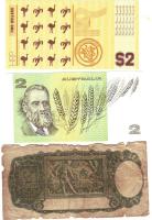 Ausztrália 1942. 1$ T:IV, 1979. 2$ T:I + Hutt River Province 1970. 10cent,20cent,50cent,1$,2$ T:I