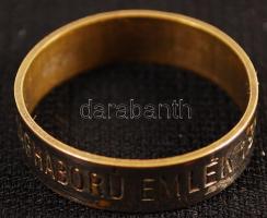 Első Világháborús gyűrűk (2db), fém, méret:67 és 61