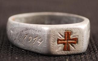 Első Világháborús gyűrűk (2db), fém, méret:67 és 61