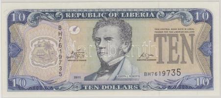 Libéria 2011. 10$ T:I Liberia 2011. 10 Dollars C:UNC