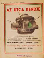 1940 Bp., Az utca rendje, Budapest címjegyzéke, 496p