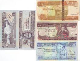 Etiópia 5db (4klf) bankjegy T:I