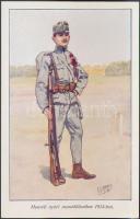 Hungarian Honvéd artillery soldier in 1914 s: Garay (EK)