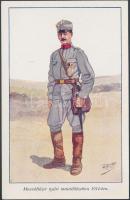 Hungarian Honvéd artillery soldier in 1914 s: Garay