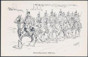 Hungarian Honvéd Hussar in 1869 s: Garay (EK)