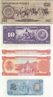 Venezuela 4db (3klf) bankjegy T:I (3x),II