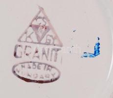 Gránit süteményes készlet, matricás, több kisebb lepattanás,  karcos, jelzett