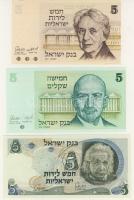 Izrael 1948-tól 11db bankjegy T:I (8x),II(3x)