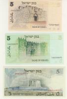 Izrael 1948-tól 11db bankjegy T:I (8x),II(3x)