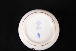 Herendi csésze, kézzel festett, jelzett (koronás), hibátlan, m:5 cm, d:8 cm