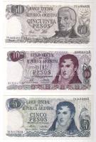 Argentína 17 db klf bankjegy T:I + 1 db T:III