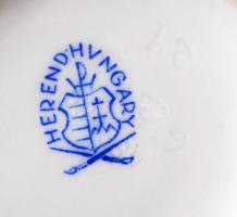 Herendi Viktória mintás váza, kézzel festett, jelzett, hibátlan, m:14,5 cm /Herend porcelain hand-pa...