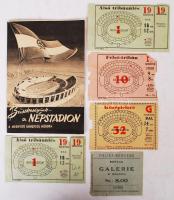 1953 "Büszkeségünk a Népstadion", a megnyitó ünnepség műsora, 24p, 5 db belépő