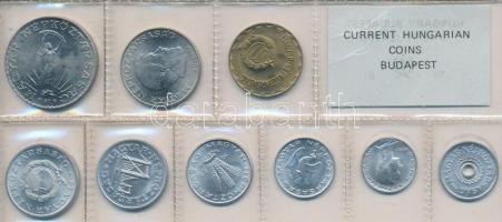 1981. 2f-10Ft 9db klf érmés forgalmi sor fóliatokban T:1