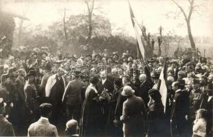 1921 Biatorbágy (?) IV. Károly és Zita köszöntése / The last visit of Charles IV and Zita to Hungary, rare original photo