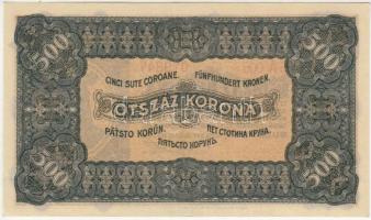 1923. 500K "Magyar Pénzjegynyomda Rt. Budapest" T:II
Adamo K34