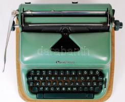 cca 1970 Működőképes Optima írógép eredeti tokkal / Typewriter