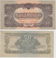 1944. 50P + 100P "A Vöröshadsereg Parancsnoksága" T:III,II