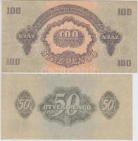 1944. 50P + 100P "A Vöröshadsereg Parancsnoksága" T:III,II