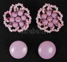 Bizsu tétel, benne gyöngyből készült 4 db nyaklánc és 2 db fülbevaló, összesen 6 db