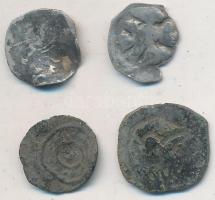 1131-1141. Denár Ag "II. Béla" (0.47g) T:2- hajlott lemez + Ausztria DN. Friesachi Denar A...