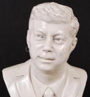 John Fitzgerald Kennedy, fehér mázas, jelzés nélkül, apró repedésekkel, m:24 cm