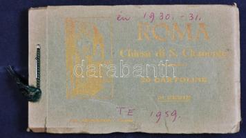 66 db háború előtti olasz városképes lap és egy 20 lapos Róma képeslapfüzet / collection of 66 Itali...