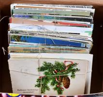 250 db modern karácsonyi üdvözlőlap / 250 Christmas greeting cards