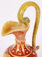 A.R jelzésű kiöntő, kézzel festett, hibátlan, m:36 cm