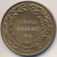 1948. "Weiss Manfréd Vállalatok Testedző Köre / Olympiai Válogató" Br díjérem (40,5mm) T:2