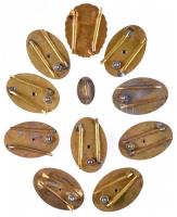 11db zománcozott kitüntető jelvény a szocialista időszakból, főleg első osztályos jelvények, közte &...