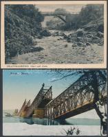 HIDAK - 20 db nagyrészt háború előtti külföldi városképes lap hidakról / collection of bridge views,...