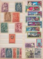 1942-1975 54 db magyar levélzáró és szolgálati bélyeg berakólapon